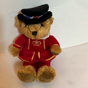 London Royal Guard Harrods Knightsbridge Beefeater Bear Plush 8"